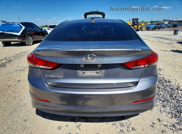 5NPD84LF4JH315454 2018 HYUNDAI ELANTRA Gray Rear view