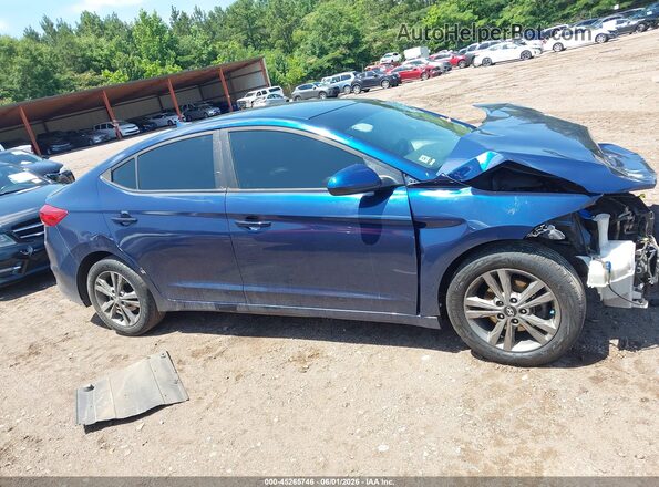 5NPD84LF4JH327992 2018 HYUNDAI ELANTRA Blue Вид задньої частини салону
