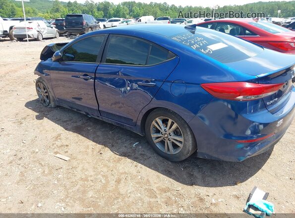 5NPD84LF4JH327992 2018 HYUNDAI ELANTRA Blue Задня ліва чверть