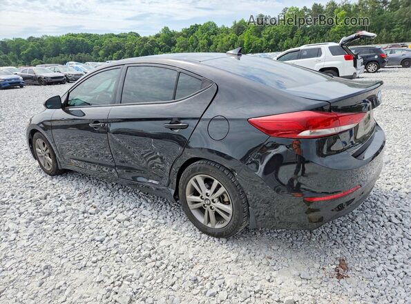5NPD84LF4JH345361 2018 HYUNDAI ELANTRA Black Հետևի ձախ