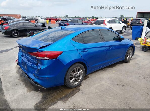 5NPD84LF4JH382023 2018 HYUNDAI ELANTRA Blue Trasero derecho