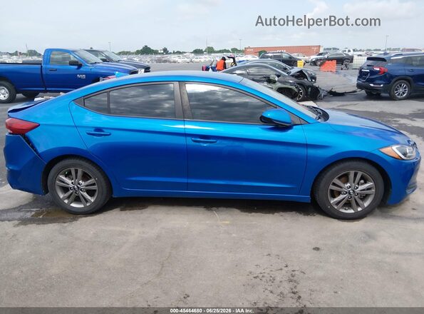 5NPD84LF4JH382023 2018 HYUNDAI ELANTRA Blue Vista interior trasera