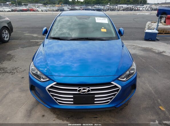 5NPD84LF4JH382023 2018 HYUNDAI ELANTRA Blue Vista del cuadro de instrumentos