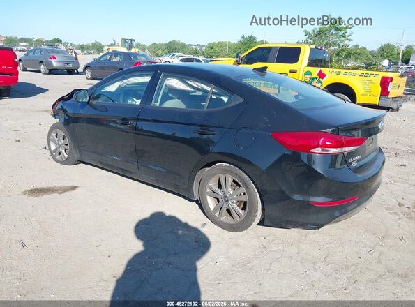 5NPD84LF4JH390347 2018 HYUNDAI ELANTRA Black Trasero izquierdo