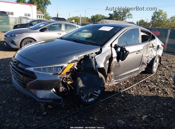 5NPD84LF4KH417080 2019 HYUNDAI ELANTRA Gray Przód lewy