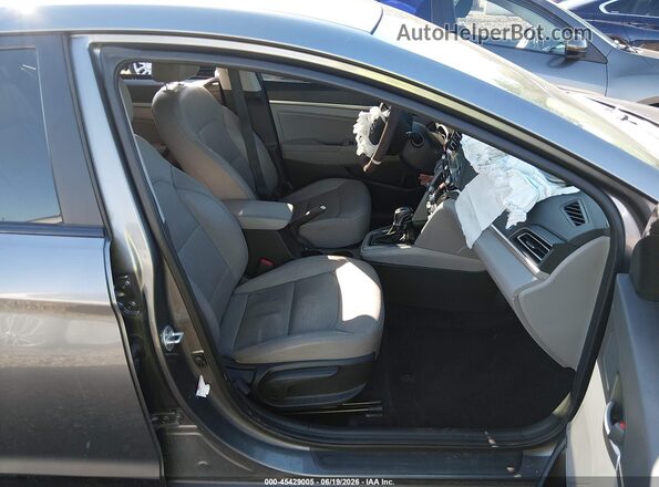 5NPD84LF4KH417080 2019 HYUNDAI ELANTRA Gray Widok wnętrza z przodu