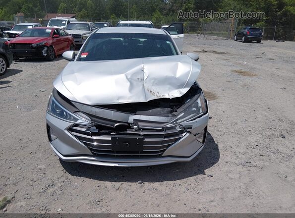5NPD84LF4KH425132 2019 HYUNDAI ELANTRA Silver ხელსაწყოთა პანელის ხედი