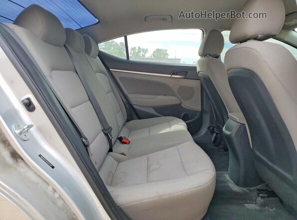 5NPD84LF4KH431383 2019 HYUNDAI ELANTRA Серебряный Вид задних сидений