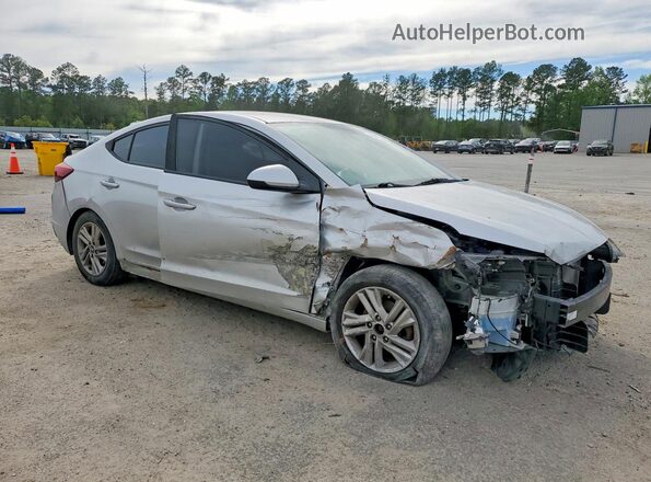 5NPD84LF4KH431383 2019 HYUNDAI ELANTRA Серебряный Передняя правая четверть