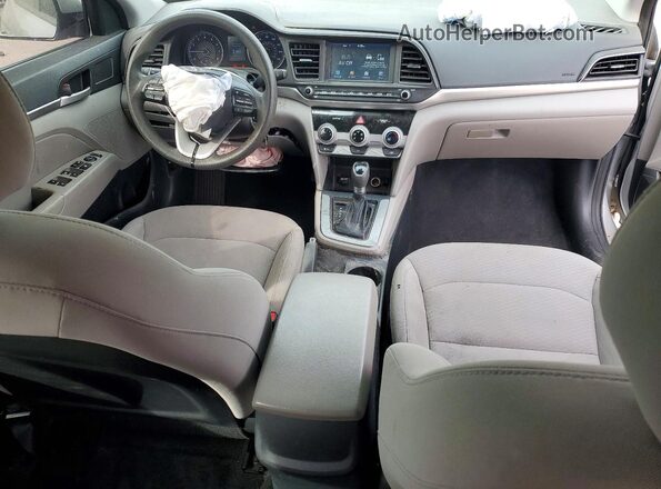 5NPD84LF4KH431383 2019 HYUNDAI ELANTRA Серебряный Вид панели приборов