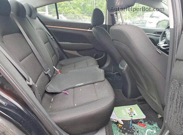 5NPD84LF4KH443954 2019 HYUNDAI ELANTRA Black უკანა სავარძლების ხედი