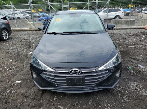 5NPD84LF4KH443954 2019 HYUNDAI ELANTRA Black წინა ხედი