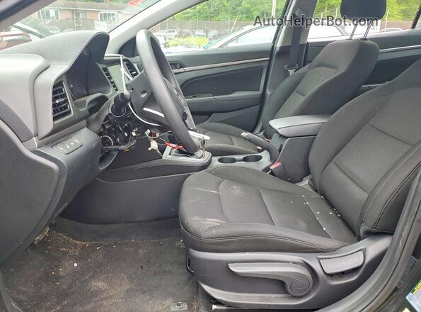 5NPD84LF4KH443954 2019 HYUNDAI ELANTRA Black წინა სალონის ხედი