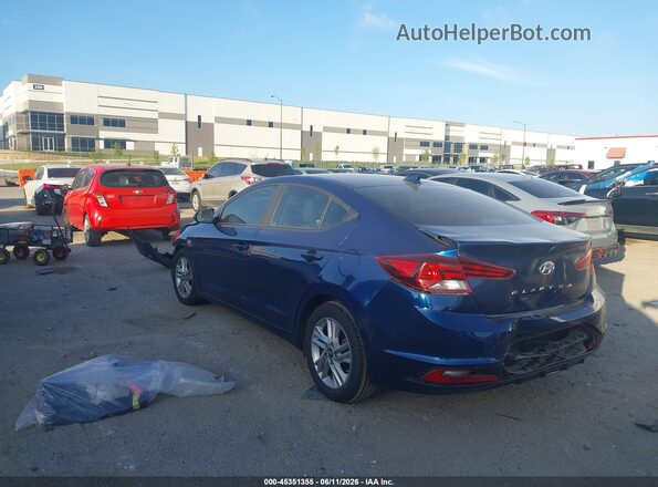 5NPD84LF4KH453884 2019 HYUNDAI ELANTRA Blue Przód lewy