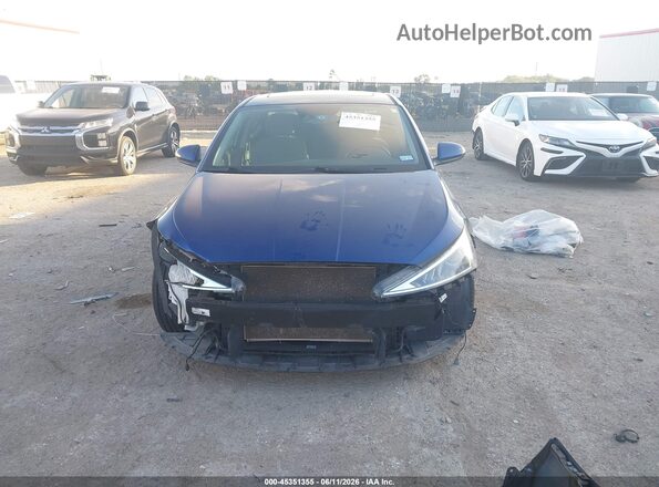5NPD84LF4KH453884 2019 HYUNDAI ELANTRA Blue Widok wnętrza z przodu
