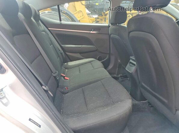 5NPD84LF4KH461158 2019 HYUNDAI ELANTRA Silver Հետևի նստատեղերի տեսք
