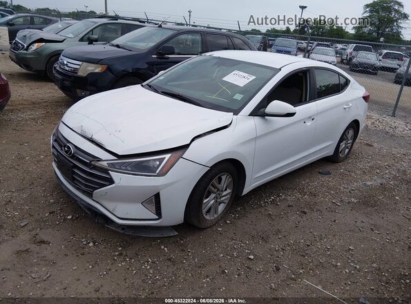 5NPD84LF4KH481877 2019 HYUNDAI ELANTRA Белый Передняя левая четверть