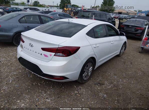 5NPD84LF4KH481877 2019 HYUNDAI ELANTRA Белый Задняя правая четверть