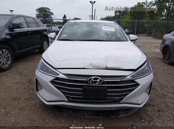 5NPD84LF4KH481877 2019 HYUNDAI ELANTRA Белый Вид щитка приборов