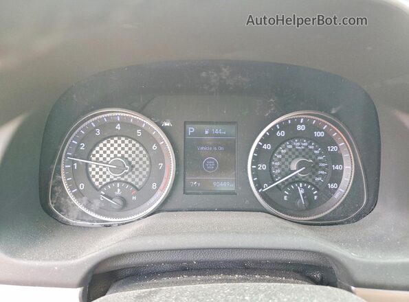 5NPD84LF4LH537009 2020 HYUNDAI ELANTRA Белый Вид щитка приборов
