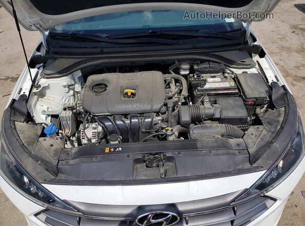 5NPD84LF4LH537009 2020 HYUNDAI ELANTRA Белый Вид задней части салона