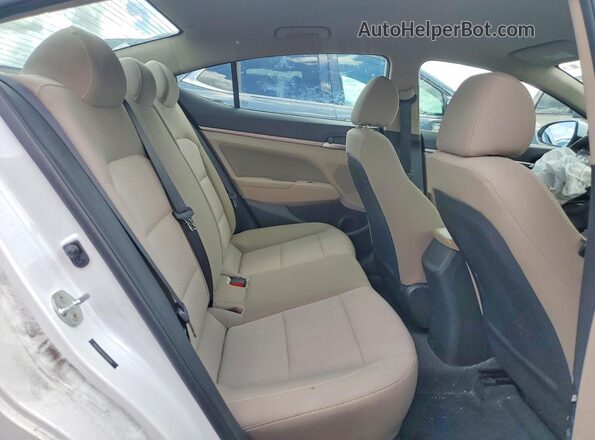 5NPD84LF4LH545143 2020 HYUNDAI ELANTRA White Vista de los asientos traseros