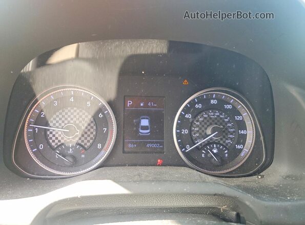 5NPD84LF4LH545143 2020 HYUNDAI ELANTRA White Vista del cuadro de instrumentos