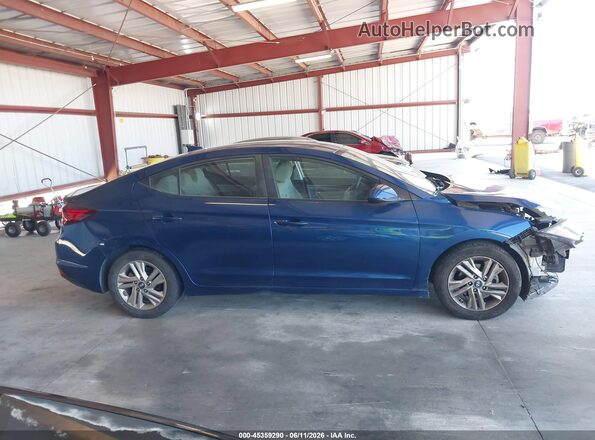 5NPD84LF4LH560161 2020 HYUNDAI ELANTRA Blue Սալոնի 360 աստիճան տեսք