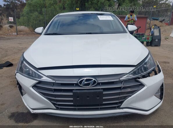 5NPD84LF4LH568356 2020 HYUNDAI ELANTRA White Widok zestawu wskaźników
