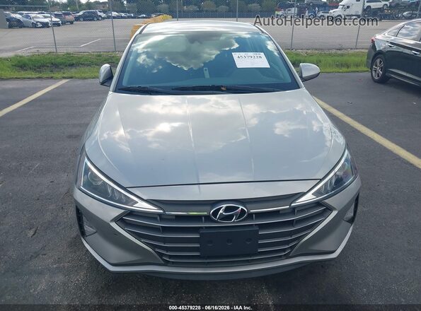 5NPD84LF4LH583391 2020 HYUNDAI ELANTRA Gray Front view