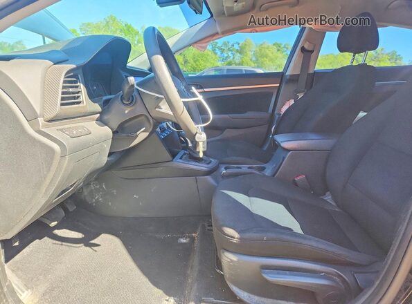 5NPD84LF4LH583617 2020 HYUNDAI ELANTRA Black Front interior view