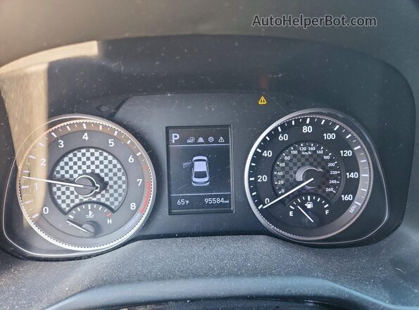 5NPD84LF4LH583617 2020 HYUNDAI ELANTRA Black Instrument cluster view