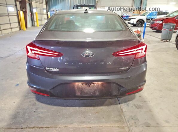 5NPD84LF4LH594696 2020 HYUNDAI ELANTRA Gray უკანა ხედი