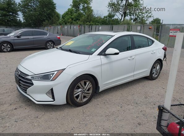5NPD84LF4LH619337 2020 HYUNDAI ELANTRA Белый Передняя левая четверть