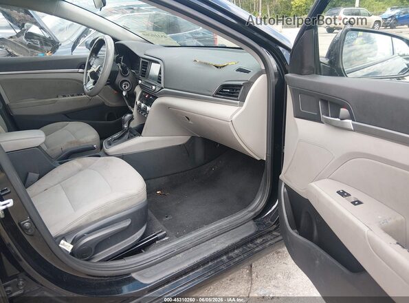 5NPD84LF4LH629589 2020 HYUNDAI ELANTRA Black Widok wnętrza z przodu
