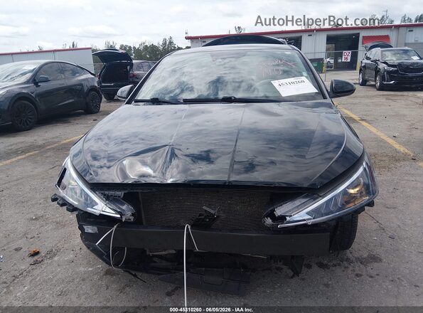 5NPD84LF4LH629589 2020 HYUNDAI ELANTRA Black Widok wnętrza z tyłu