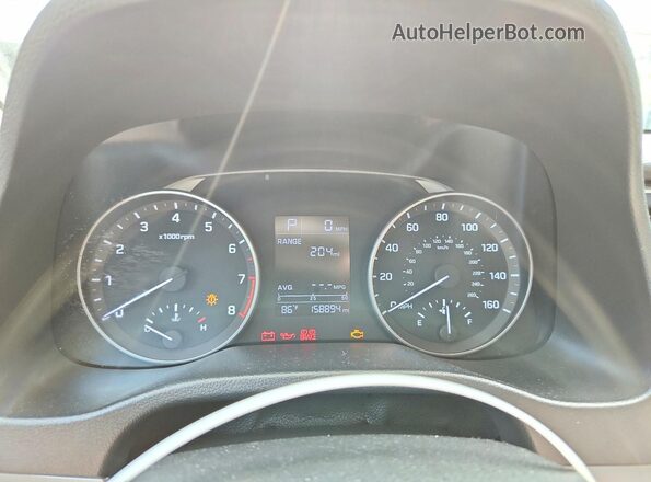 5NPD84LF5HH003301 2017 HYUNDAI ELANTRA Red Vista del cuadro de instrumentos