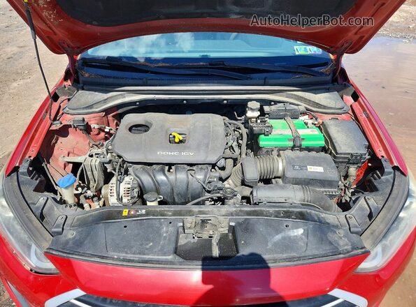5NPD84LF5HH003301 2017 HYUNDAI ELANTRA Red Vista interior trasera