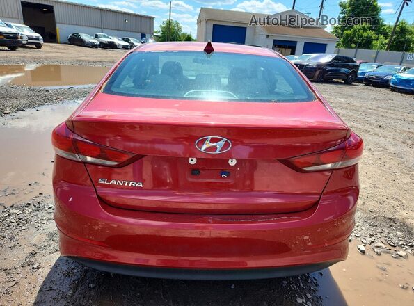 5NPD84LF5HH003301 2017 HYUNDAI ELANTRA Red Vista trasera