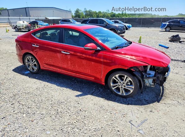 5NPD84LF5HH037125 2017 HYUNDAI ELANTRA Красный Передняя правая четверть