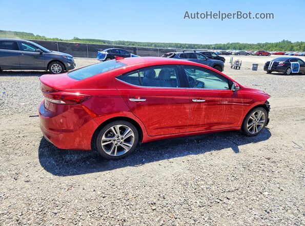 5NPD84LF5HH037125 2017 HYUNDAI ELANTRA Красный Задняя правая четверть