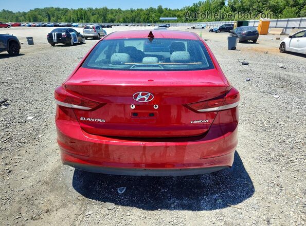 5NPD84LF5HH037125 2017 HYUNDAI ELANTRA Красный Вид сзади