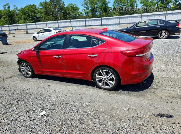 5NPD84LF5HH037125 2017 HYUNDAI ELANTRA Красный Задняя левая четверть