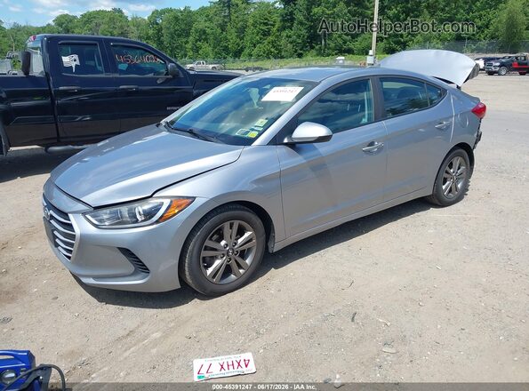 5NPD84LF5HH106833 2017 HYUNDAI ELANTRA Серебряный Передняя левая четверть
