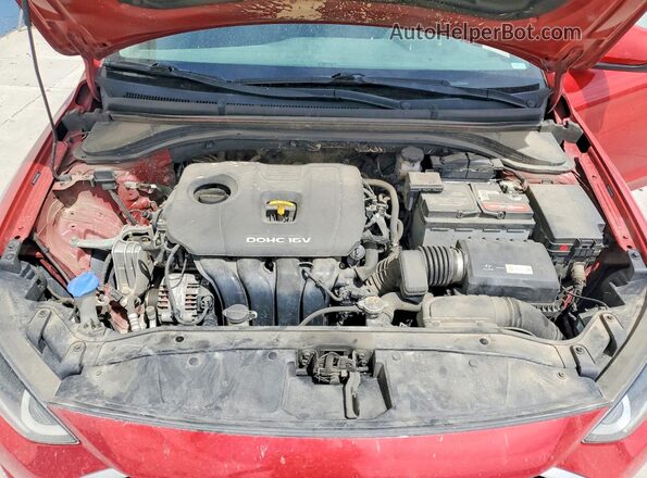 5NPD84LF5HH118965 2017 HYUNDAI ELANTRA Red Вид задньої частини салону