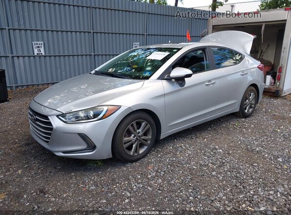 5NPD84LF5HH167213 2017 HYUNDAI ELANTRA Silver წინა მარცხენა ხედი სამი მეოთხედიდან