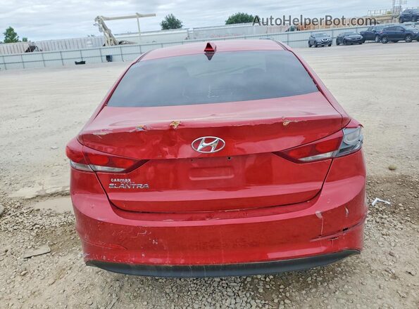 5NPD84LF5HH176221 2017 HYUNDAI ELANTRA Red Հետևի տեսք