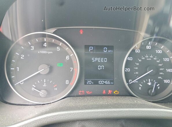 5NPD84LF5HH176221 2017 HYUNDAI ELANTRA Red Սարքավորումների վահանակի տեսք