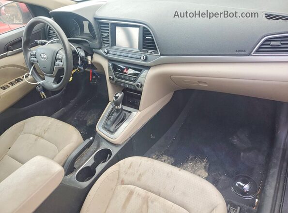 5NPD84LF5HH176221 2017 HYUNDAI ELANTRA Red Առջևի վահանակի տեսք