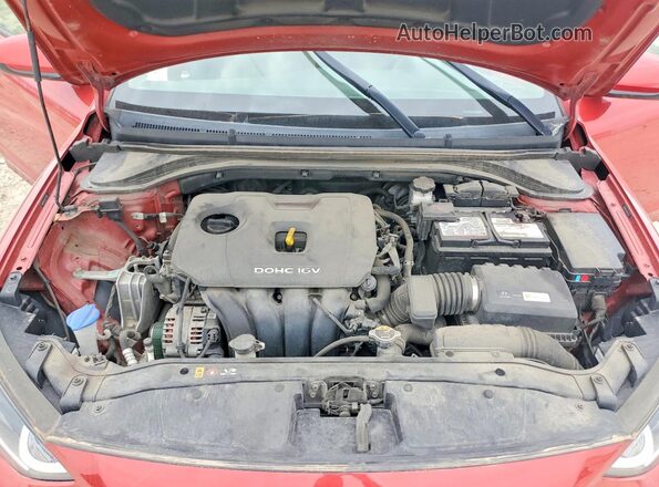 5NPD84LF5HH176221 2017 HYUNDAI ELANTRA Red Սալոնի հետևի տեսք